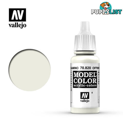 VALLEJO MODEL COLOR OFFWHITE 17ML AV70820 - VALLEJO