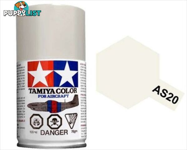 AS-20 TAMIYA  ACRYLIC SPRAY PAINT 100ml (Aircraft) INSIGNIA WHITE (USN - TAMIYA PAINTS &amp; Accessories