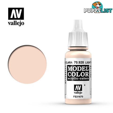 VALLEJO MODEL COLOR LIGHT FLESH 17ML AV70928 - VALLEJO