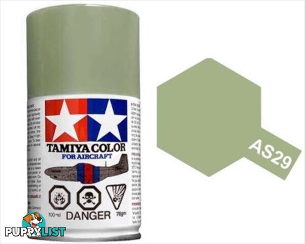 AS-29 TAMIYA ACRYLIC SPRAY PAINT 100ml (Aircraft) GRAY GREEN IJN - TAMIYA PAINTS &amp; Accessories