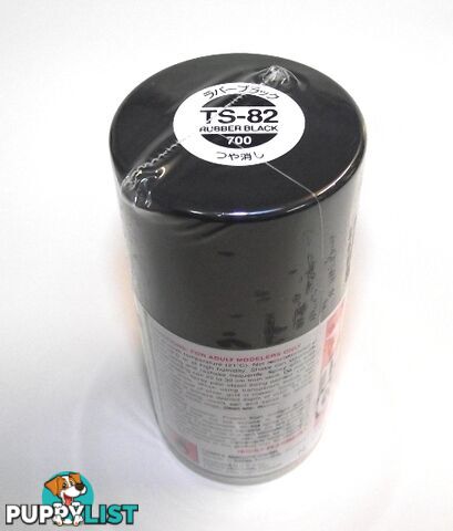 TS-82   TAMIYA ACRYLIC SPRAY PAINT  BLACK RUBBER - TAMIYA PAINTS &amp; Accessories