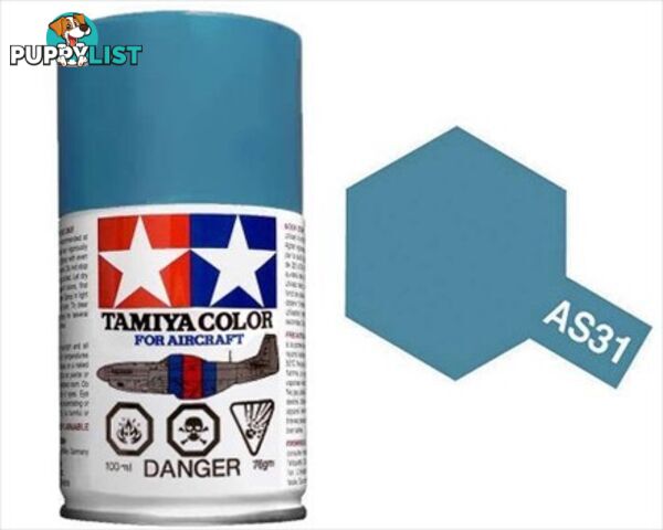 AS-31 TAMIYA  ACRYLIC SPRAY PAINT 100ml (Aircraft) OCEAN GRAY 2 RAF - TAMIYA PAINTS &amp; Accessories