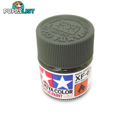 XF-67   TAMIYA ACRYLIC PAINT FLAT NATO GREEN - TAMIYA PAINTS &amp; Accessories