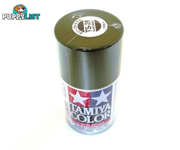 TS-28   TAMIYA ACRYLIC SPRAY PAINT  OLIVE DRAB - TAMIYA PAINTS &amp; Accessories