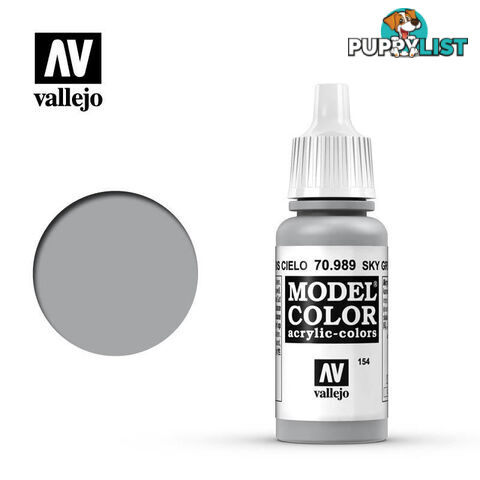 VALLEJO MODEL COLOR SKY GREY 17ML AV70989 - VALLEJO