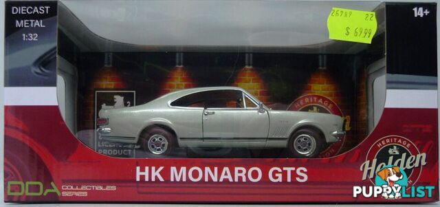 DDA Collectibles 1:32 Scale Silver Mink HK GTS 327 Monaro - Does not apply