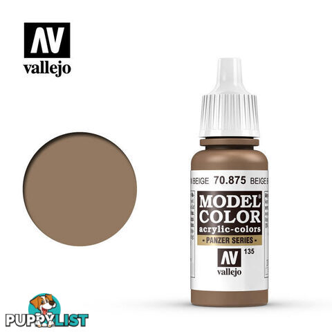 VALLEJO MODEL COLOR BEIGE BROWN 17ML AV70875 - VALLEJO