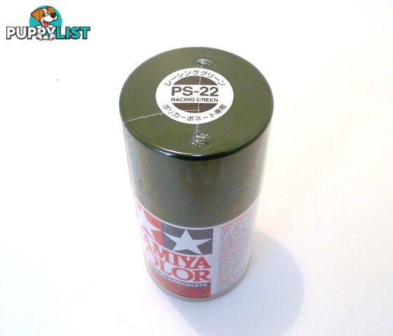 PS-22   TAMIYA POLYCARBONATE SPRAY PAINT RACING GREEN - TAMIYA PAINTS &amp; Accessories