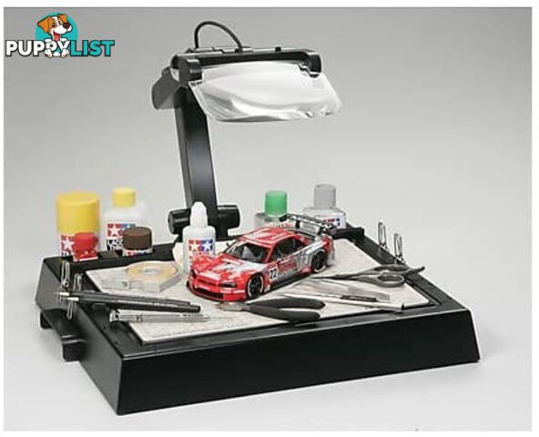 TAMIYA Work Bench with Magnifier 74064 - Tamiya Craft Tools