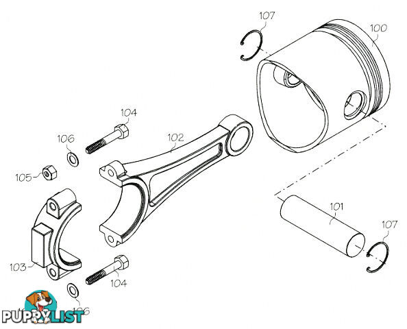 S1013 (YS ENGINE PART) REAR BEARING 50ST