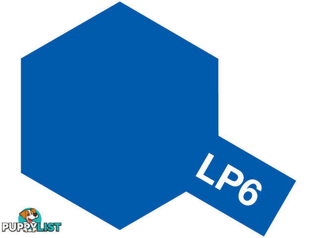 LP-6 TAMIYA LACQUER PAINT PURE BLUE 10ml - TAMIYA PAINTS &amp; Accessories