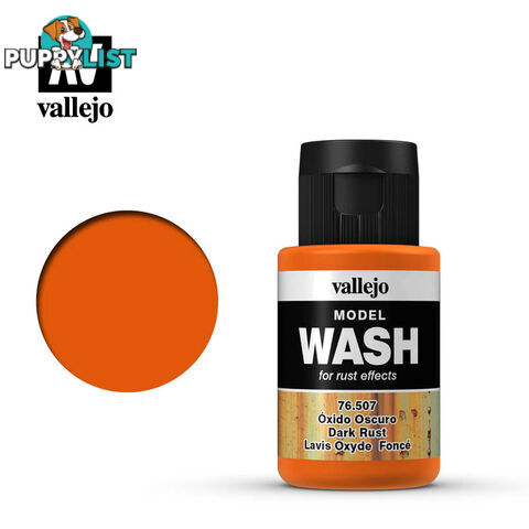 VALLEJO MODEL WASH DARK RUST 76507 35ml - VALLEJO