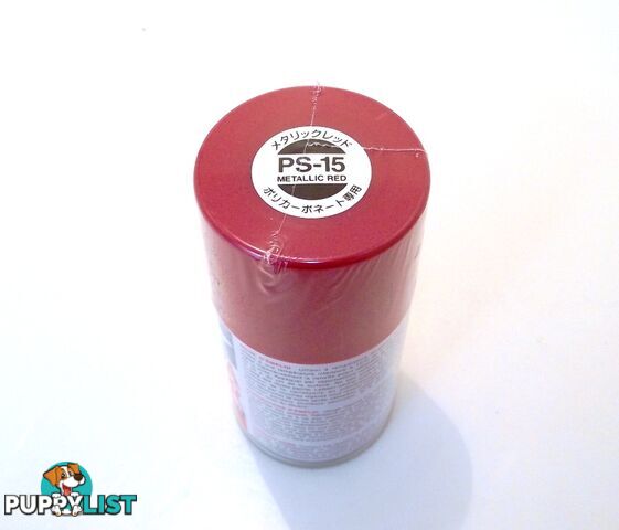 PS-15   TAMIYA POLYCARBONATE SPRAY PAINT METALLIC RED - TAMIYA PAINTS &amp; Accessories