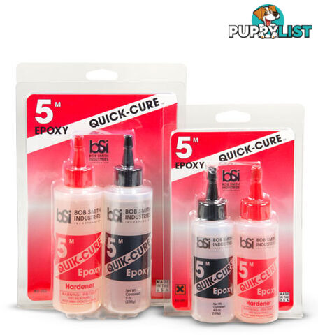 BOB SMITH QUICK CURE 5MIN EPOXY 9oz BSI202 - BOB SMITH INDUSTRIES