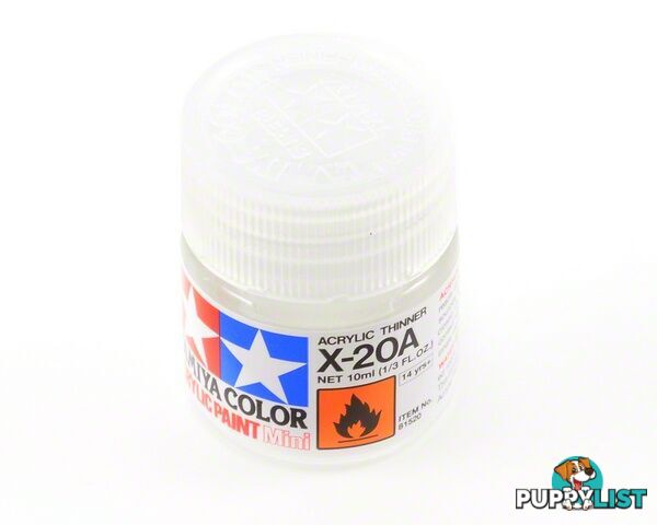 TAMIYA THINNER  X20A SMALL 10ML - TAMIYA PAINTS &amp; Accessories