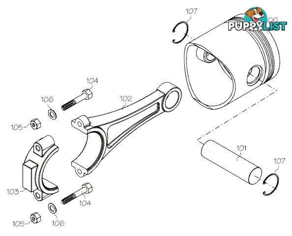 E4025 (YS ENGINE PART) PISTON RING DZ185CDI