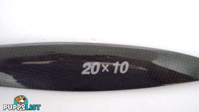 XOAR PROP 20X10 HOLLOW CARBON FIBRE 2 BLADE - XOAR