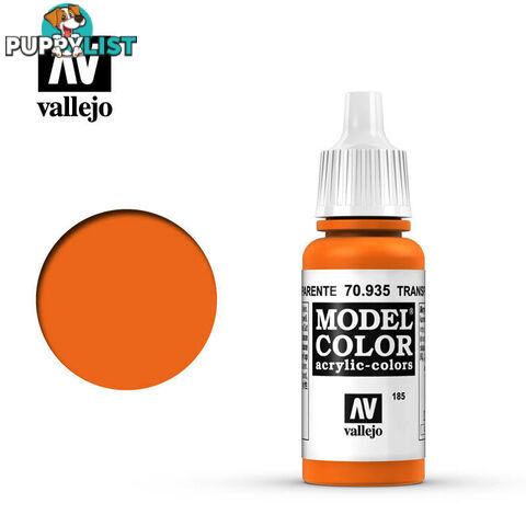 VALLEJO MODEL COLOR TRANSPARENT ORANGE AV70935 - VALLEJO