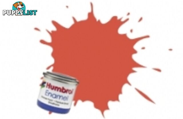 132   HUMBROL ENAMEL PAINT RED SATIN - HUMBROL