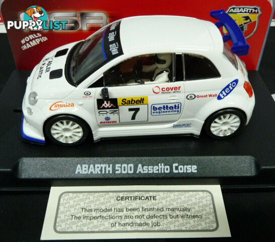 NSR 1:32 0040SW Abarth 500 Assetto Corse Selenia No7 slot car also suits  scalextric/carrera - NSR - Does not apply