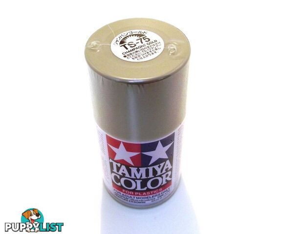 TS-75   TAMIYA ACRYLIC SPRAY PAINT  CHAMPAGNE GOLD - TAMIYA PAINTS &amp; Accessories