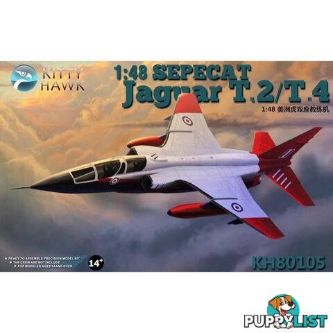 KITTY HAWK 1/48 JAGUAR T.2/T.4 80105 PLASTIC MODEL KIT - KITTY HAWK