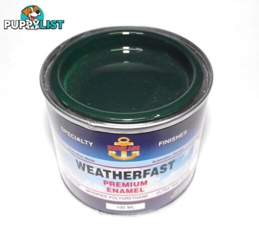 NORGLASS ULTRA HIGH GLOSS ENAMEL WEATHERFAST VINTAGE GREEN PREMIUM MARINE 100ML - NORGLASS