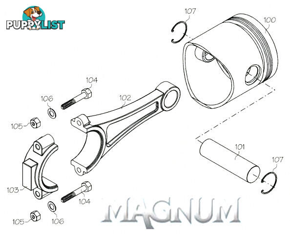 S91873F (MAGNUM ENGINE PART) NEEDLE MOUNTING HOUSING