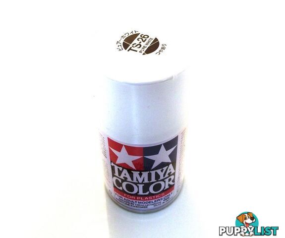 TS-26   TAMIYA ACRYLIC SPRAY PAINT  PURE WHITE - TAMIYA PAINTS &amp; Accessories