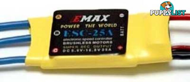 ESC 25Amp Speed Controller With/BEC Emax - EMAX