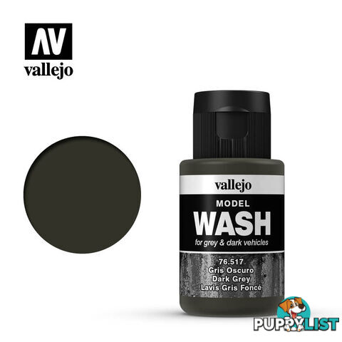 VALLEJO MODEL WASH DARK GREY 76517 35ml - VALLEJO