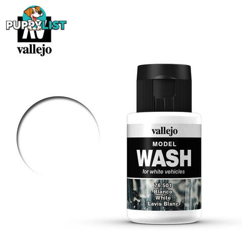 VALLEJO MODEL WASH WHITE 35ML 76501 35ml - VALLEJO