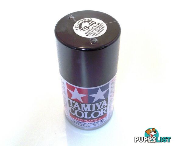 TS-40   TAMIYA ACRYLIC SPRAY PAINT  METALLIC BLACK - TAMIYA PAINTS &amp; Accessories