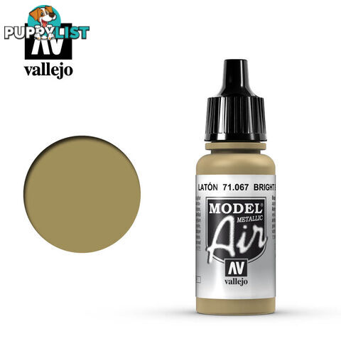 VALLEJO MODEL AIR ACRYLIC PAINT BRIGHT BRASS 71067 - VALLEJO