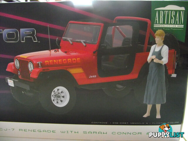 Greenlight 1:18 The Terminator 83 Jeep CJ-7 Renegade w/ Sarah Connor Figure - Does not apply