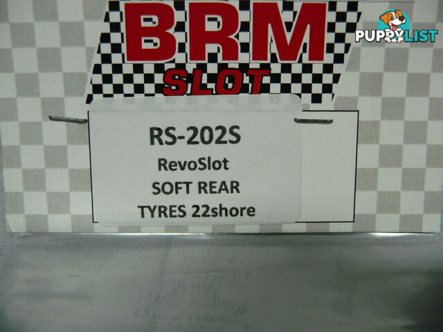 BRM SLOT RS-202S RevoSlot Soft Rear Tyres 22shore - REVOSLOT - Does not apply