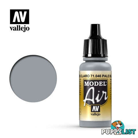 VALLEJO MODEL AIR ACRYLIC PAINT PALE GREY BLUE 71046 - VALLEJO