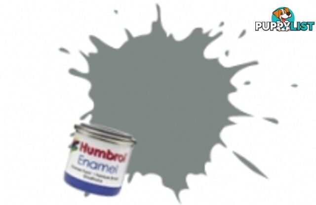 126   HUMBROL ENAMEL PAINT US MEDIUM GREY SATIN - HUMBROL