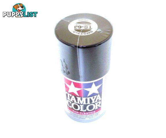 TS-63   TAMIYA ACRYLIC SPRAY PAINT  NATO BLACK - TAMIYA PAINTS &amp; Accessories