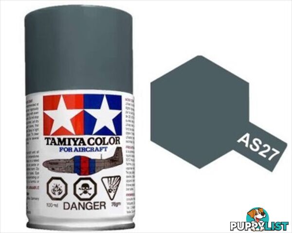 AS-27 TAMIYA   ACRYLIC SPRAY PAINT 100ml (Aircraft) GUNSHIP GRAY 2 - TAMIYA PAINTS &amp; Accessories