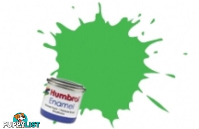 208   HUMBROL ENAMEL PAINT SIGNAL GREEN GLOSS - HUMBROL