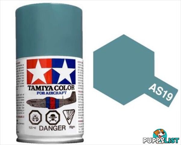 AS-19 TAMIYA ACRYLIC SPRAY PAINT 100ml (Aircraft) INTERMEDIATE BLUE - TAMIYA PAINTS &amp; Accessories