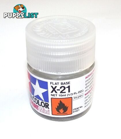 X-21   TAMIYA ACRYLIC PAINT FLAT BASE (gloss) - TAMIYA PAINTS &amp; Accessories