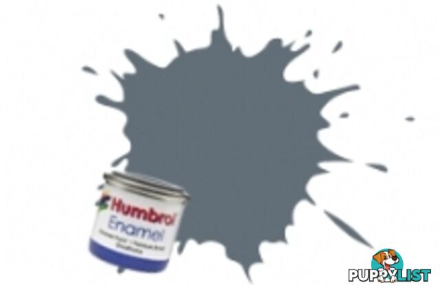 125   HUMBROL ENAMEL PAINT US DARK GREY SATIN - HUMBROL