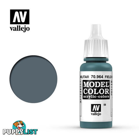 VALLEJO MODEL COLOR FIELD BLUE 17ML AV70964 - VALLEJO