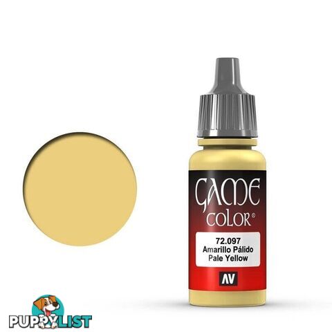 VALLEJO GAME 72097 Color Pale Yellow 17ml Acrylic Paint