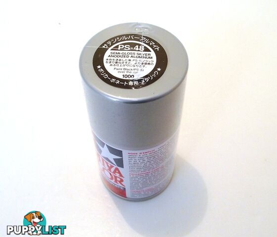 PS-48 TAMIYA POLYCARBONATE SPRAY PAINT MTLLC SILVER - TAMIYA PAINTS &amp; Accessories