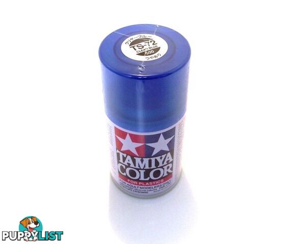 TS-72   TAMIYA ACRYLIC SPRAY PAINT  CLEAR BLUE - TAMIYA PAINTS &amp; Accessories