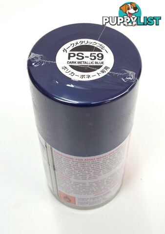 PS-59 TAMIYA POLYCARBONATE SPRAY PAINT DARK METALIC BLUE - TAMIYA PAINTS &amp; Accessories