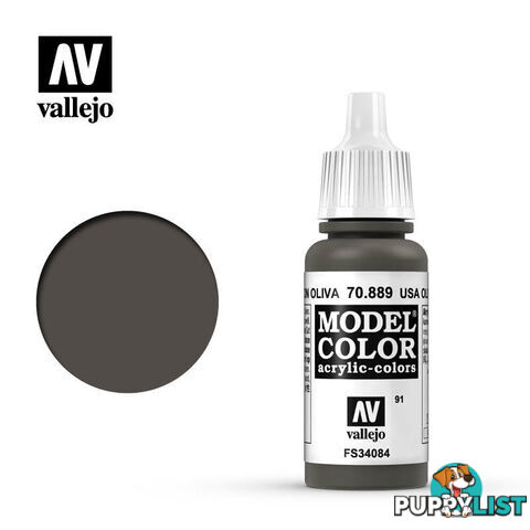 VALLEJO MODEL COLOR USA OLIVE DRAB17ML AV70889 - VALLEJO